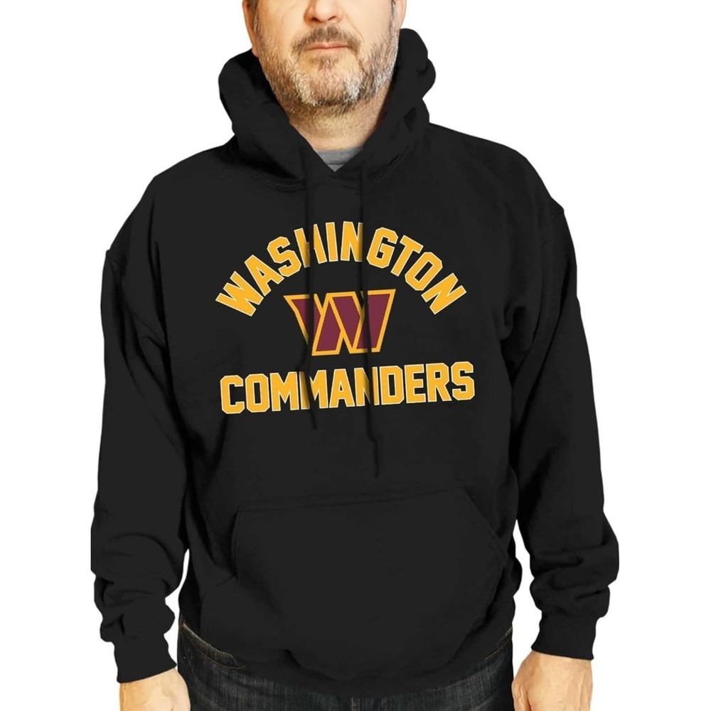 New NFL Washington Commanders Gameday Hoodie Sweatshirt Black Mens XXL